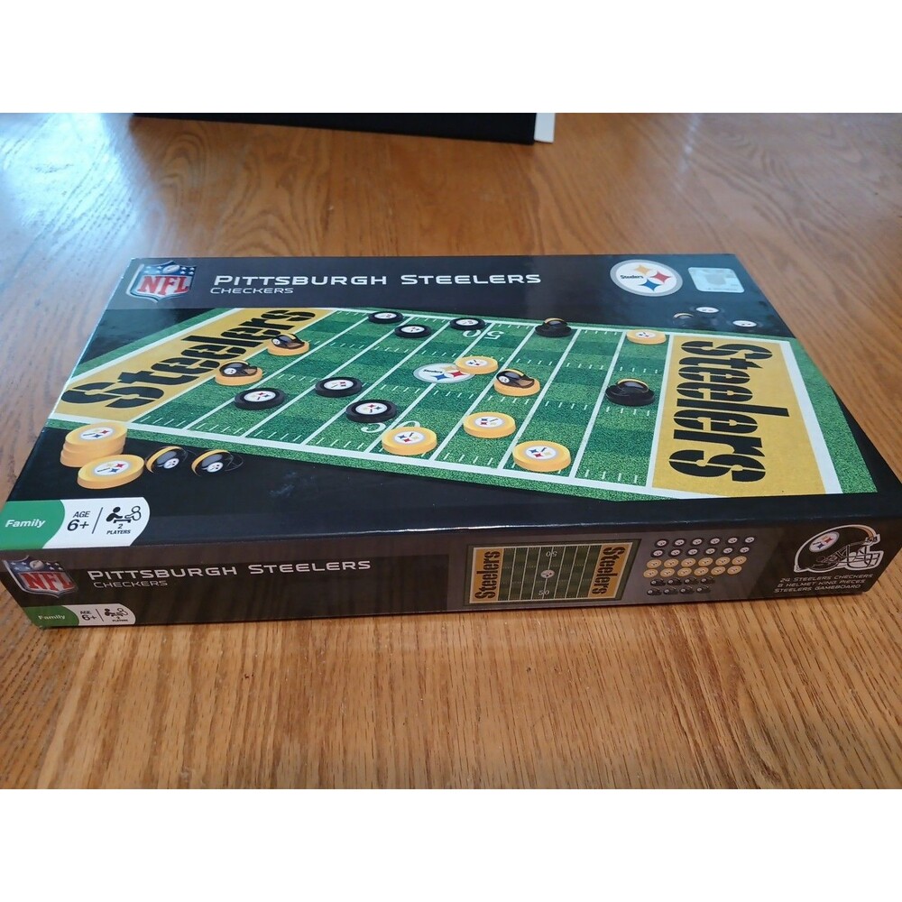 Pittsburgh Steelers NFL Football Checkers New In Open Box MasterPieces